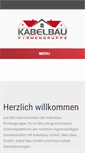 Mobile Screenshot of kabel-bau.de