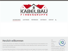 Tablet Screenshot of kabel-bau.de